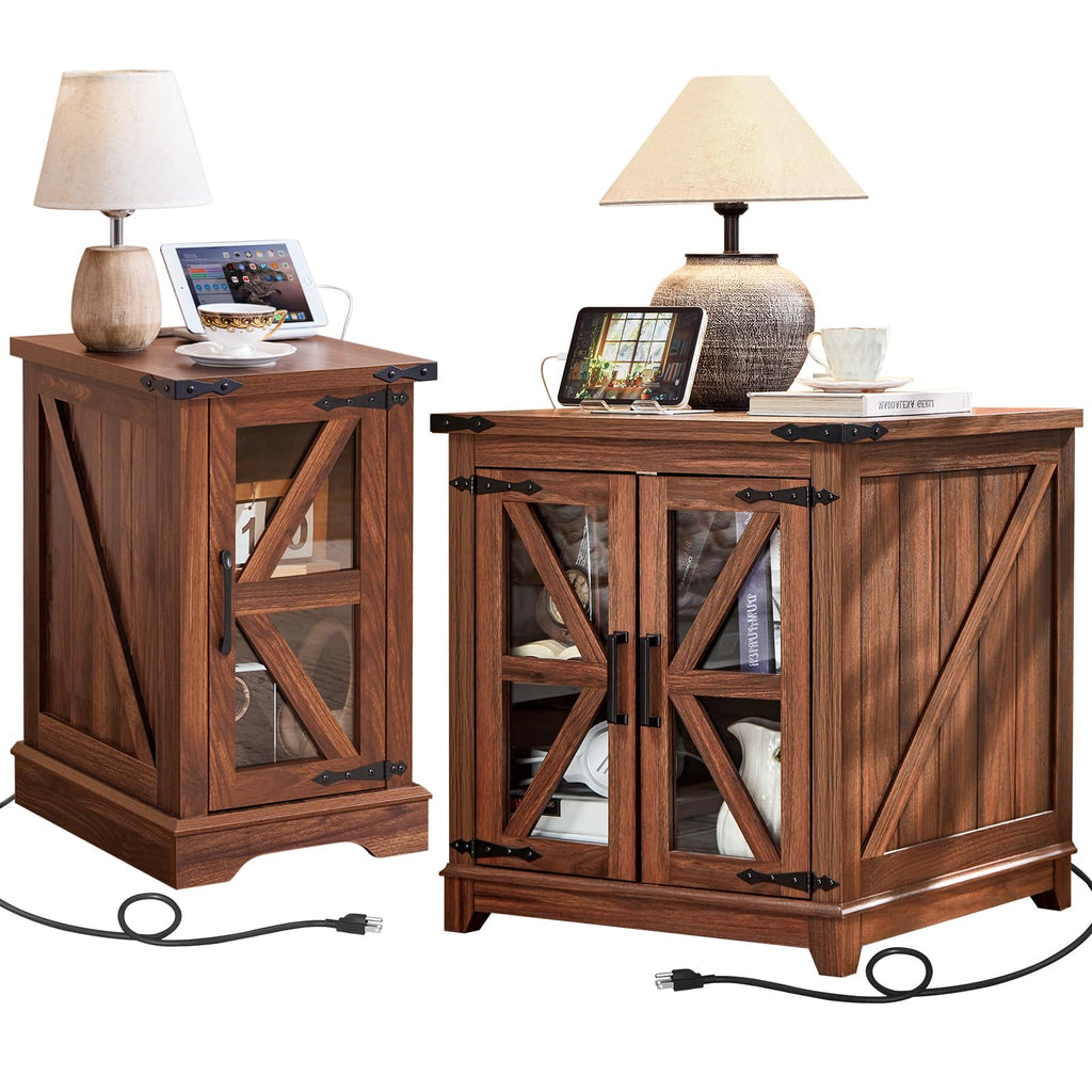 End Table Set 2 with Charger T7410