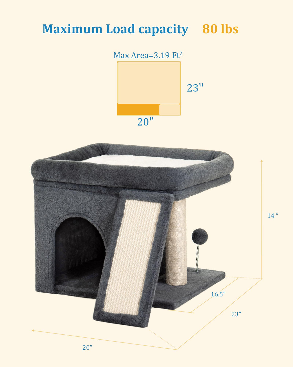 Cat Tree with Perch Bed G3020