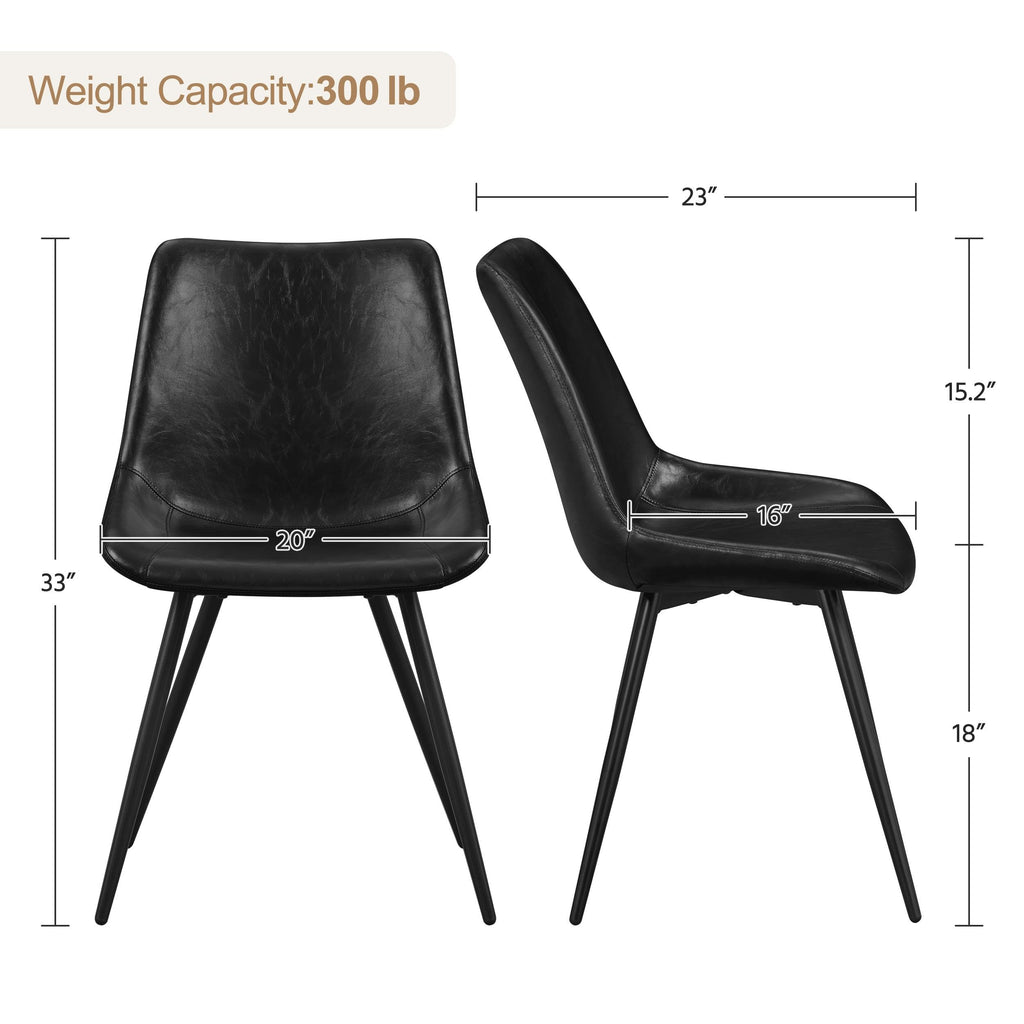 Black Dining Chairs Set of 6 P816266