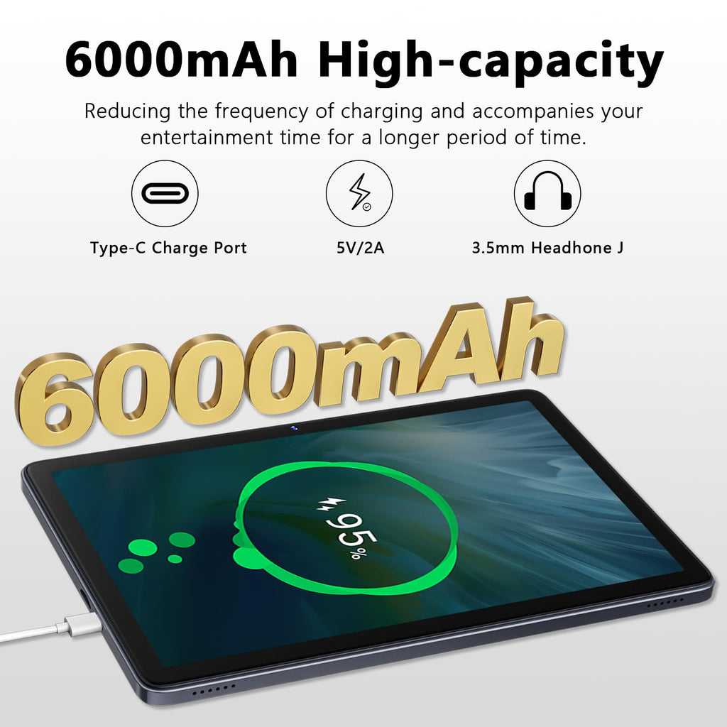 10 Inch Android 15 Tablet with Keyboard Q127607