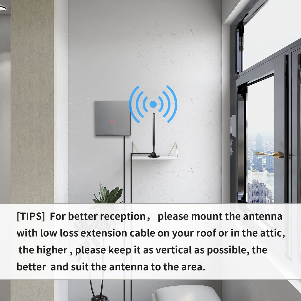 Waterproof 5.8dBi Pure Copper 915MHz LoRa Gateway Antenna with 3M Cable I88185