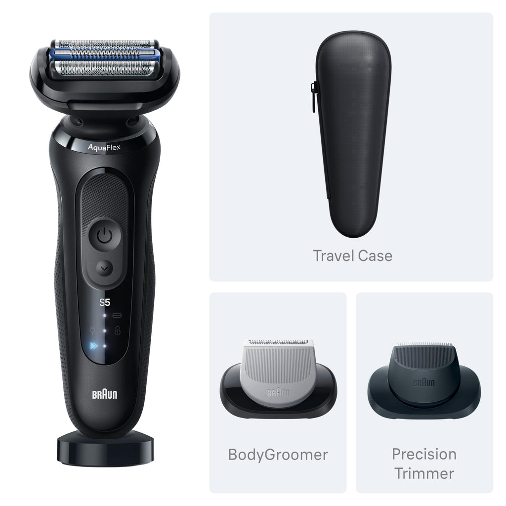 Black Wet & Dry Electric Shaver with Trimmer H945365
