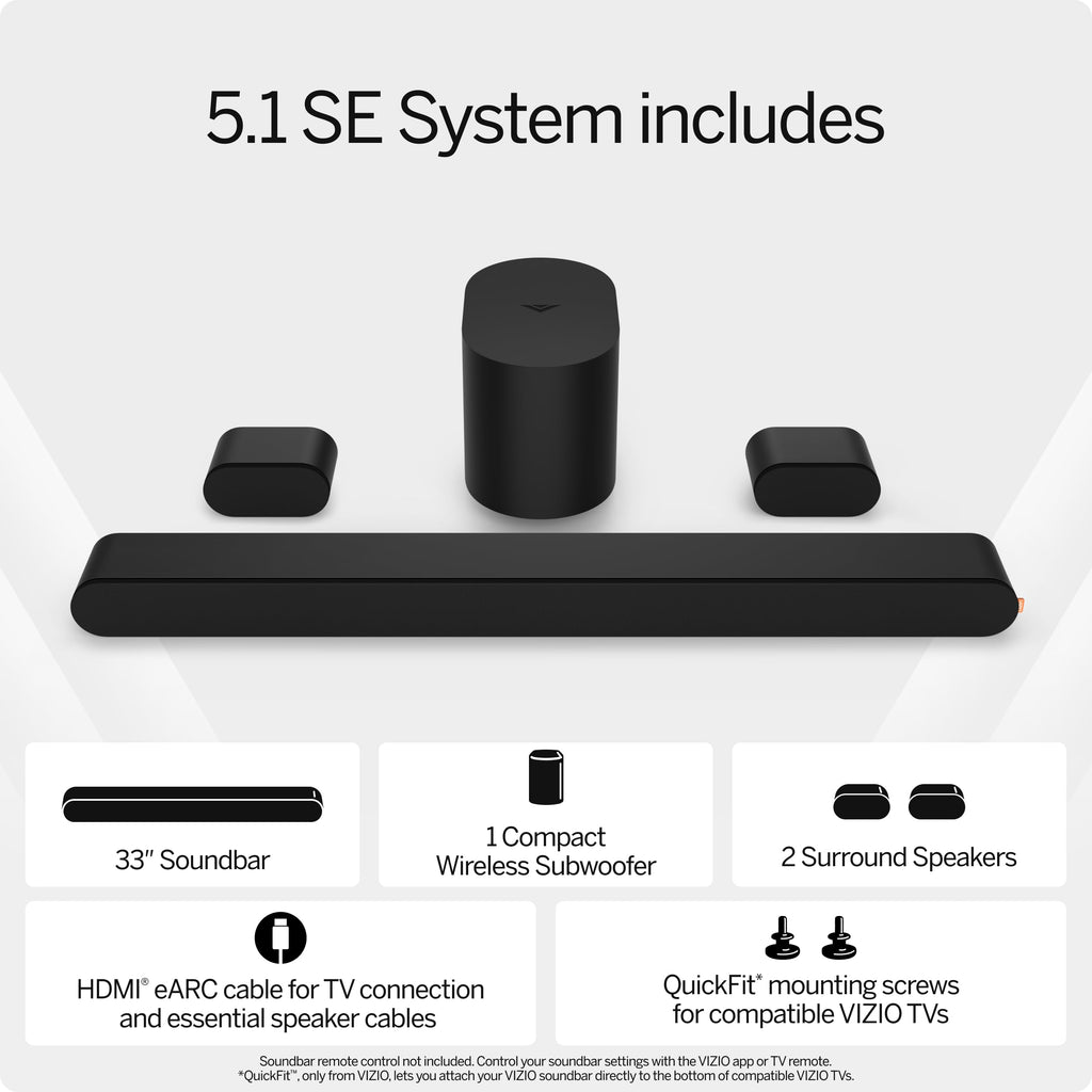 5.1 Soundbar with Wireless Subwoofer and Bluetooth N569799