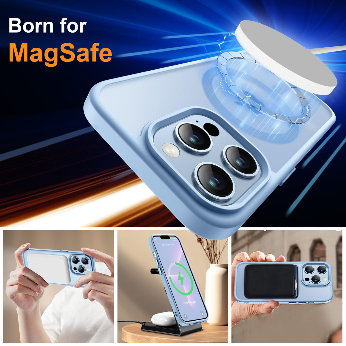 Sky Blue iPhone 13 Pro Max Case D87879