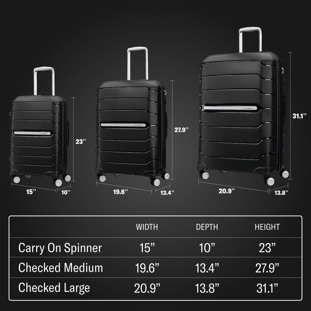 Hardside Carry-On Luggage with Spinner Wheels Y779