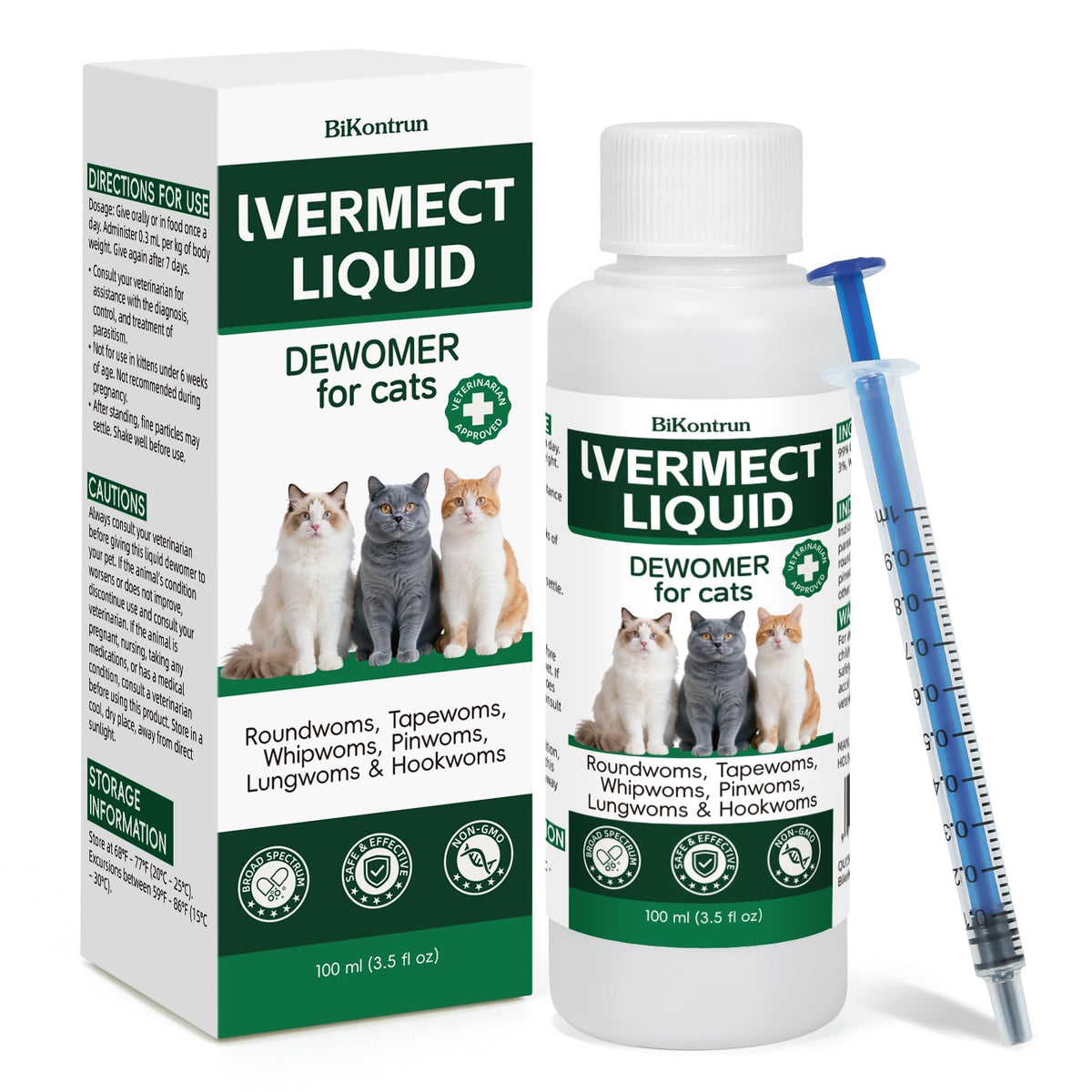 Broad Spectrum Cat Dewormer K624