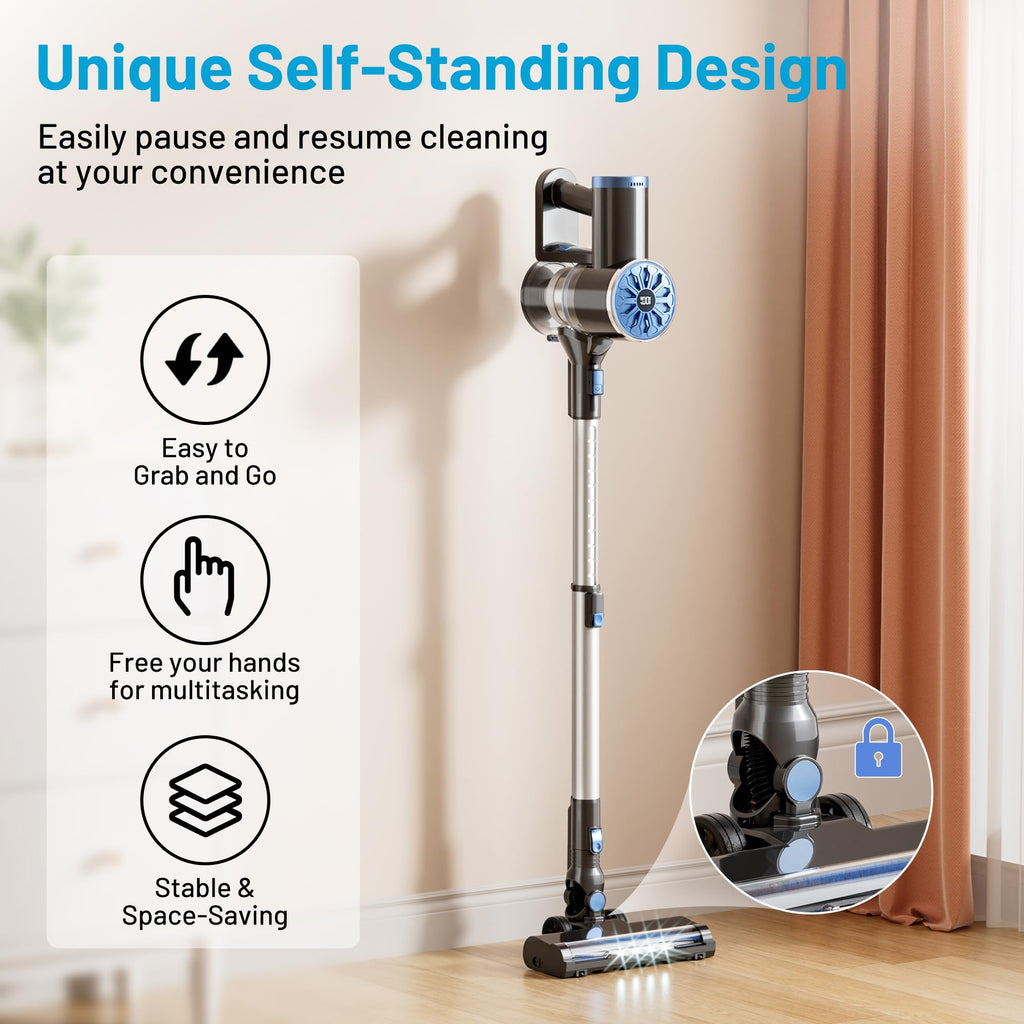Cordless Stick Vacuum with LED Screen M467