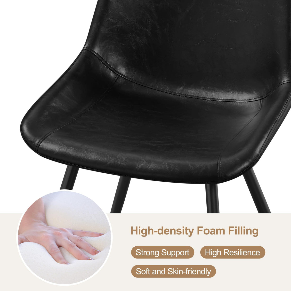 Black Dining Chairs Set of 6 P816266