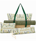 3-Piece Mahjong Bag Set with Mat Holder Straps D88841