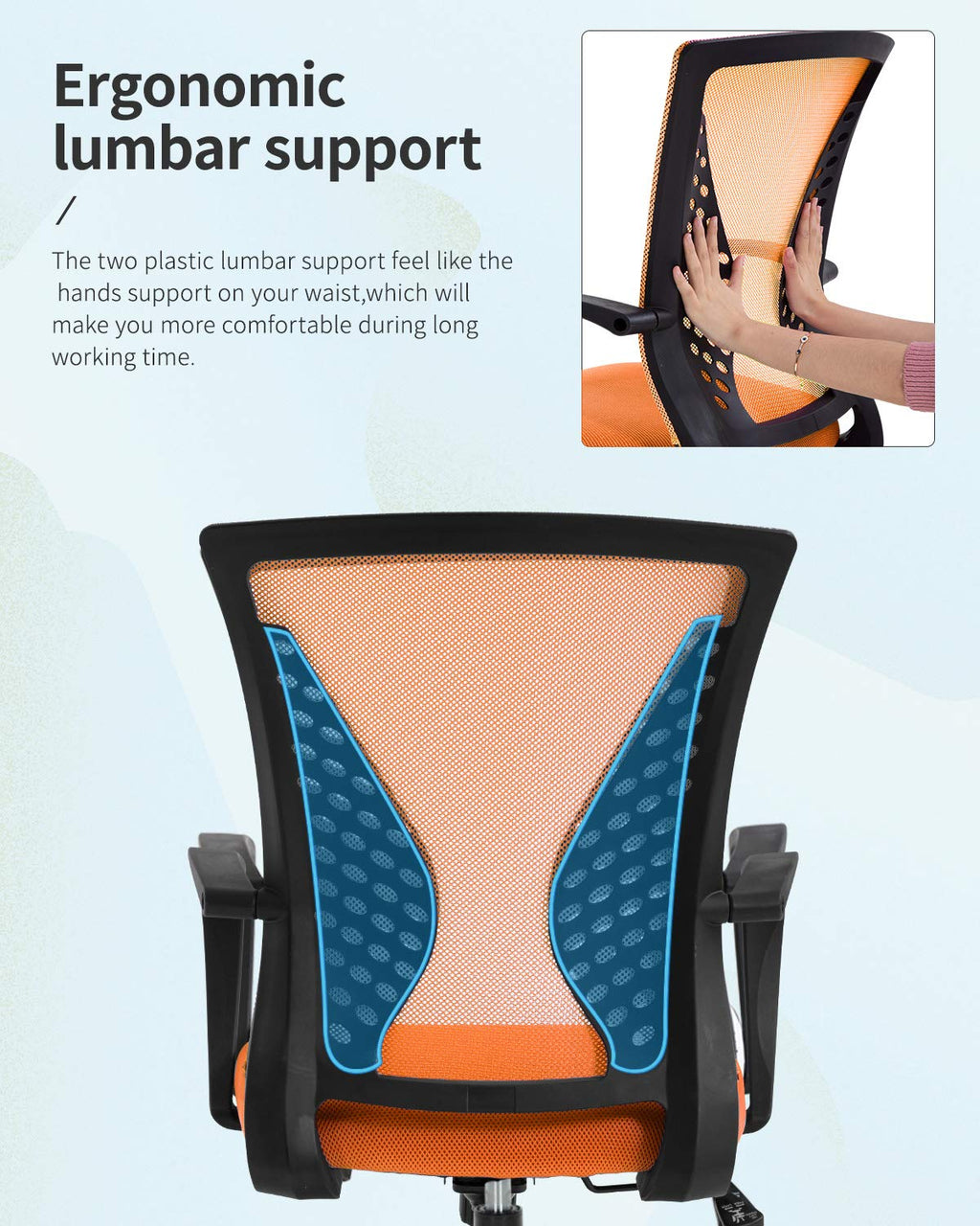 Mid Back Office Chair with Lumbar Support T66789