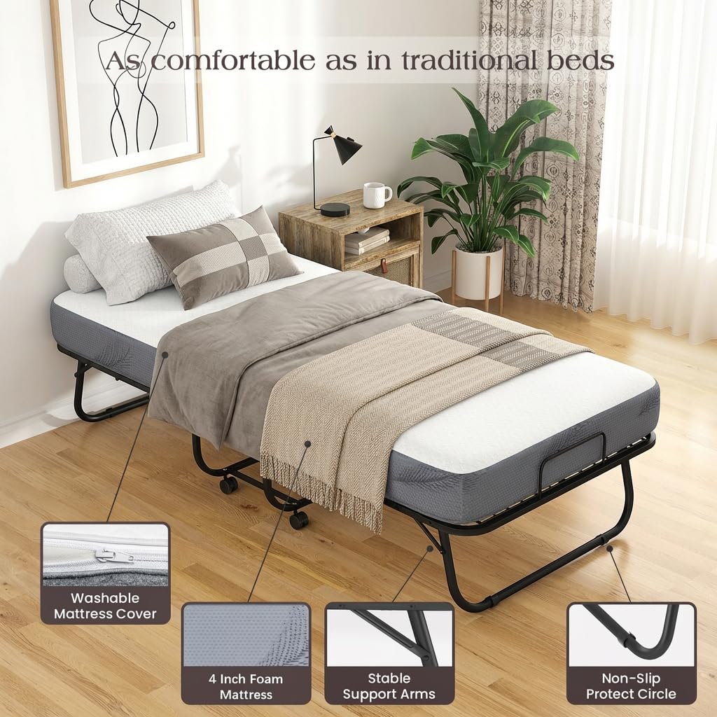 Folding Bed with Mattress K525