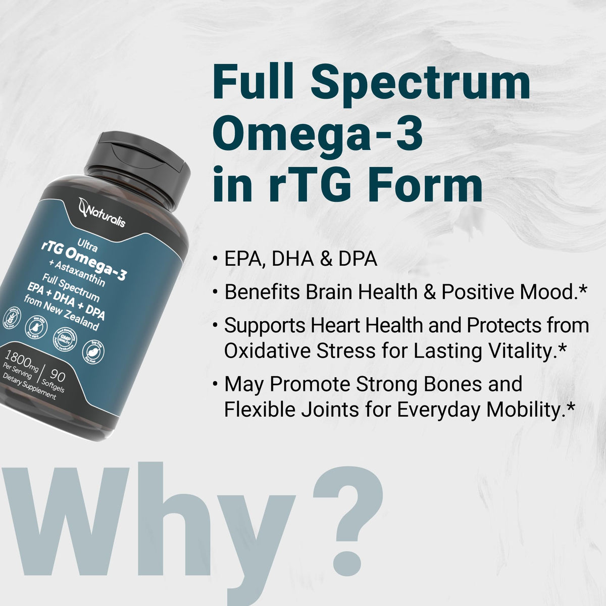 Omega 3 Fish Oil 1800mg 90 Softgels Q153635