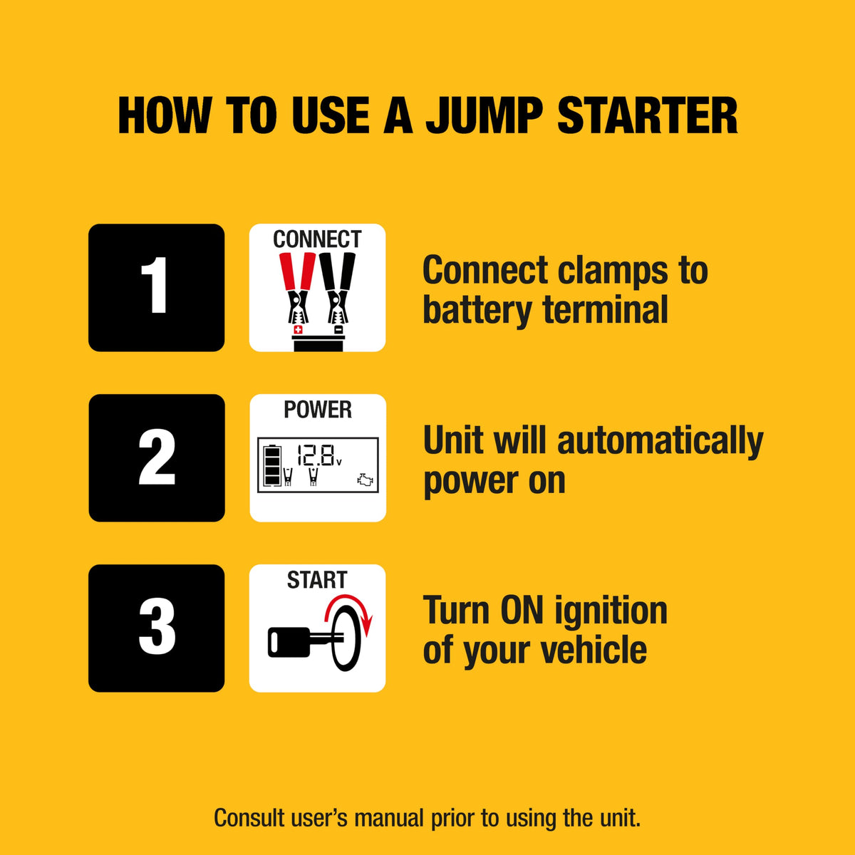 2000 Peak Amp Jump Starter with 120 PSI Air Inflator M134