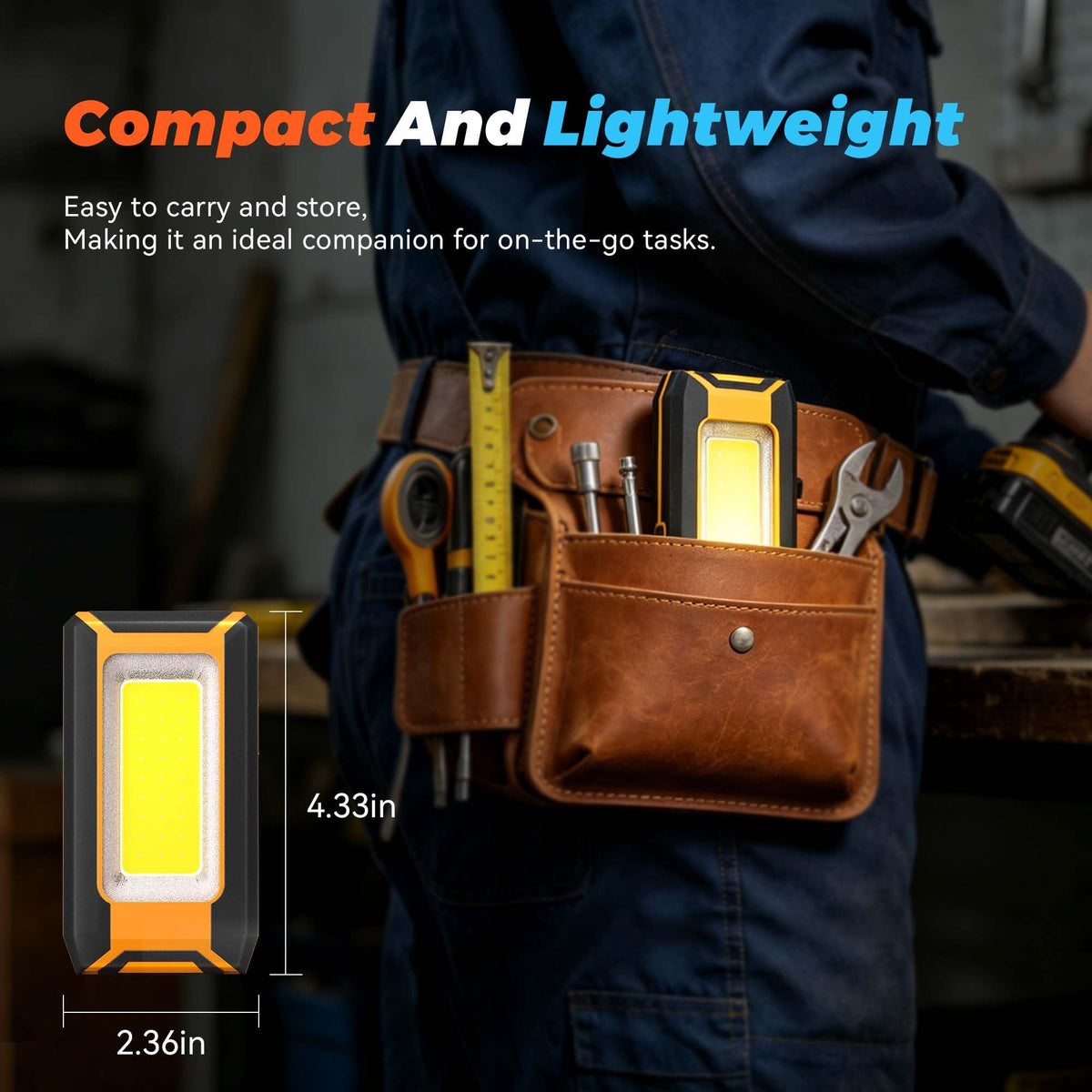 2-Pack LED Rechargeable Magnetic Work Light 1500 Lumens U216