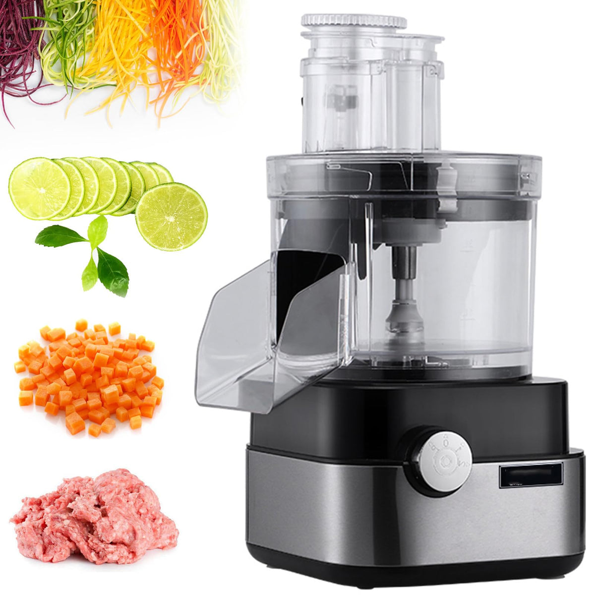 4 in 1 Electric Vegetable Dicer with Dicing Molds D865048