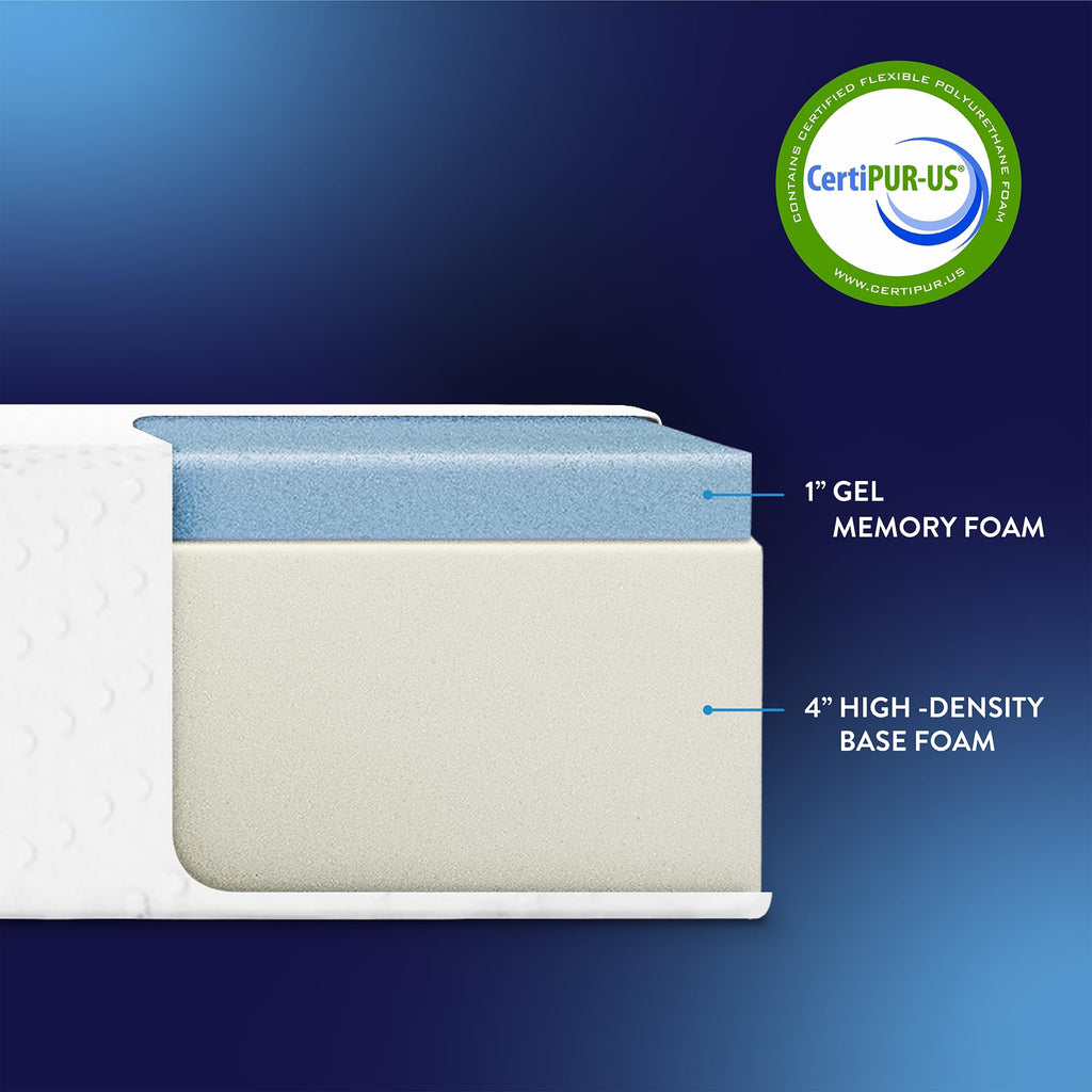5 Inch Twin Cooling Gel Memory Foam Mattress J76842