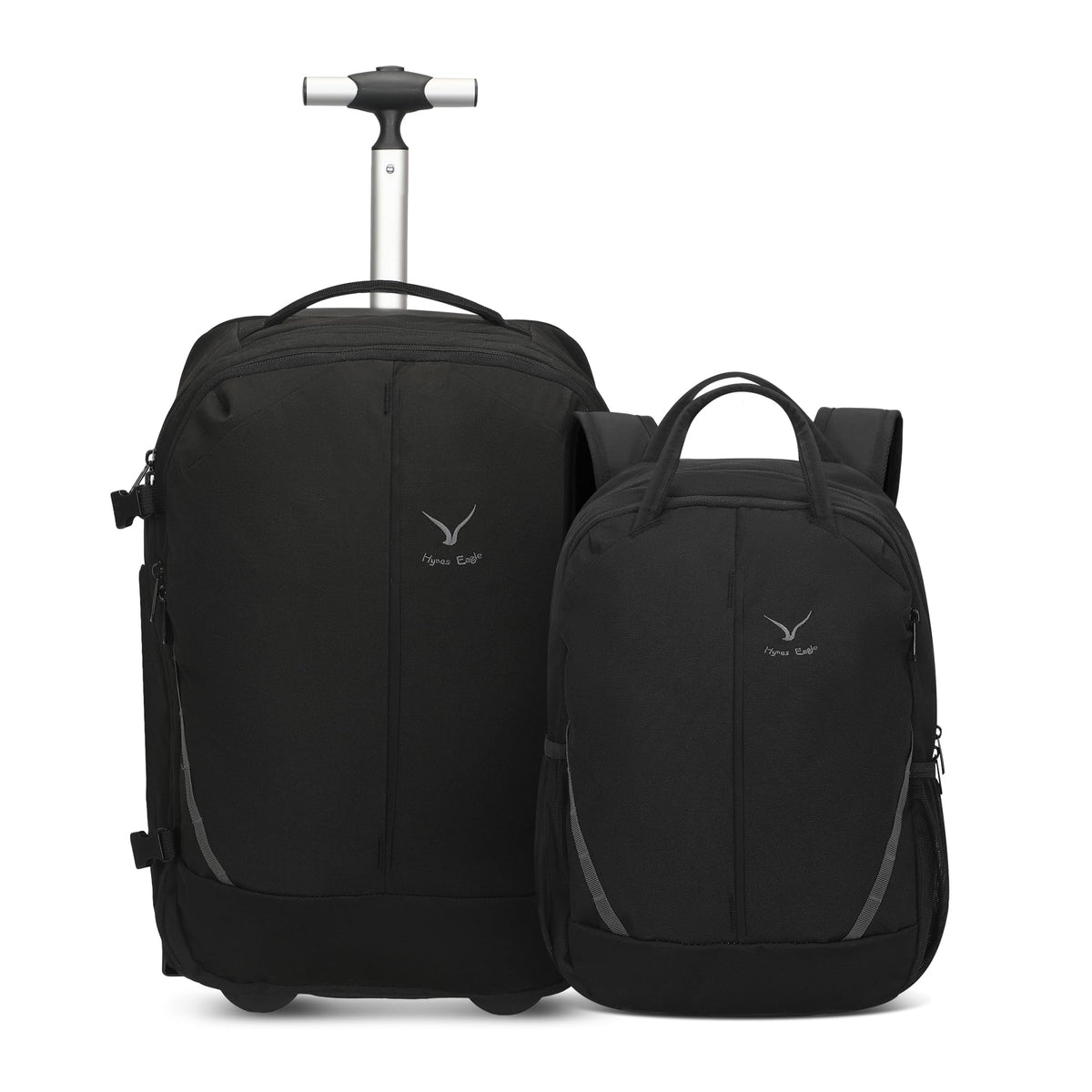 Rolling Backpack with Wheels 43L Jet Black C539541