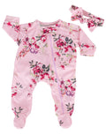 20 inch Purple Floral Jumpsuits Set E518233