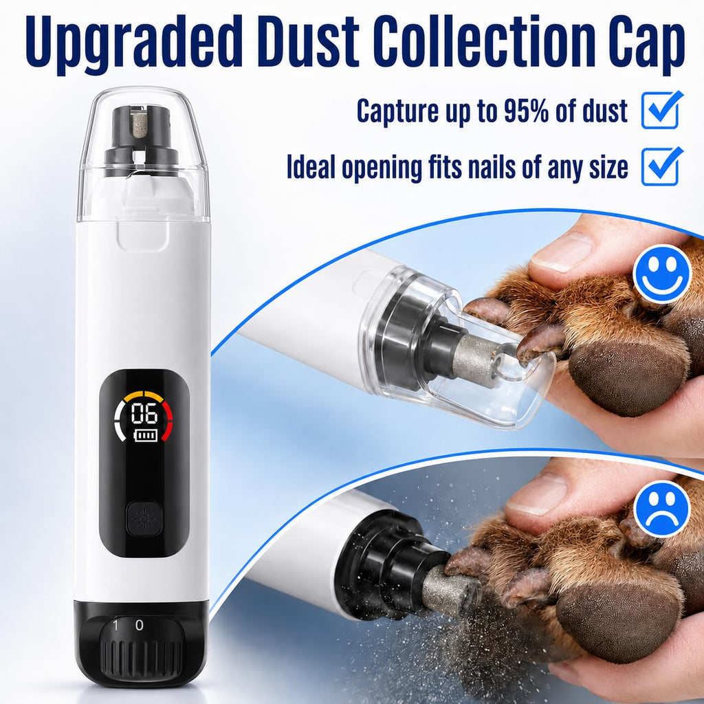 6-Speed Electric Pet Nail Grinder with LED Lights C768