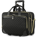Rolling Laptop Bag with Wheels, 17 Inch Waterproof Black B474496