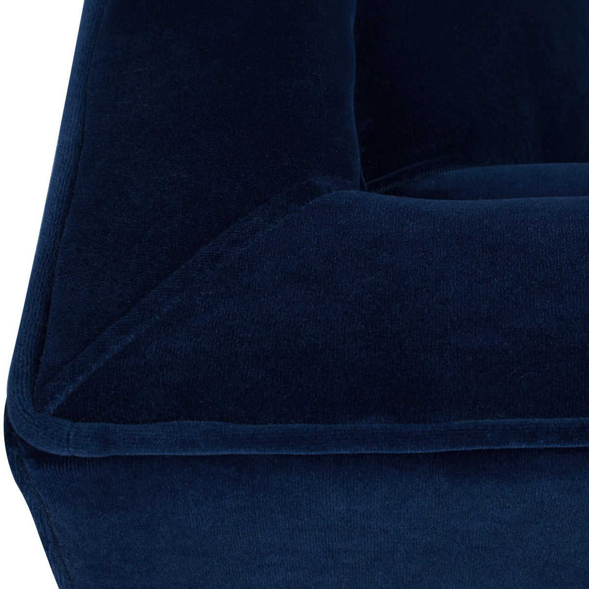 Navy Blue Velvet Tufted Sofa N744