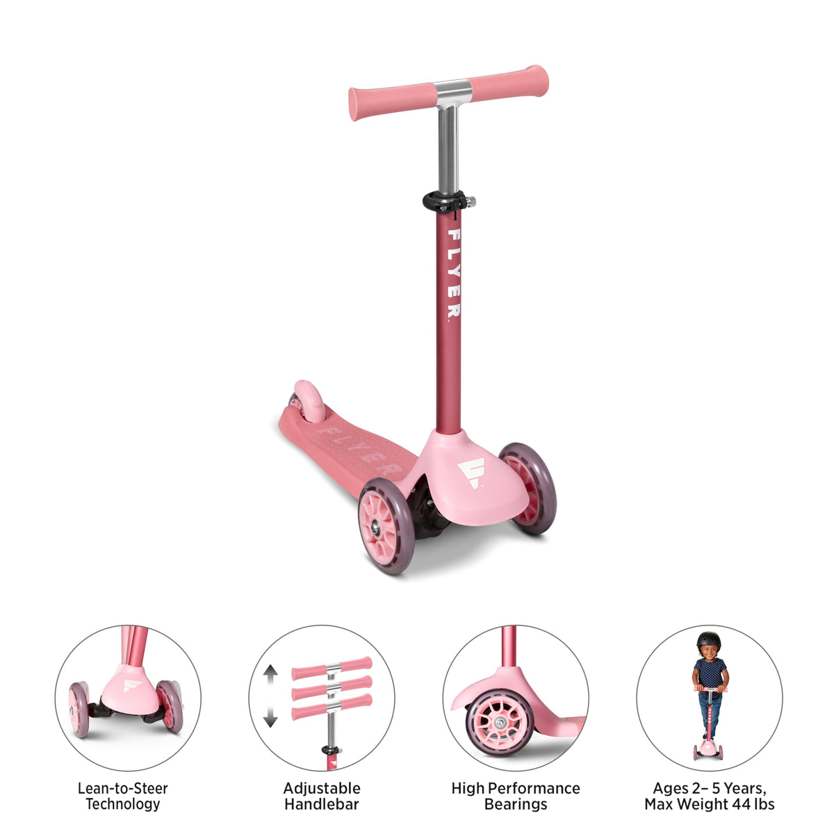 Pink Toddler Scooter Z4699