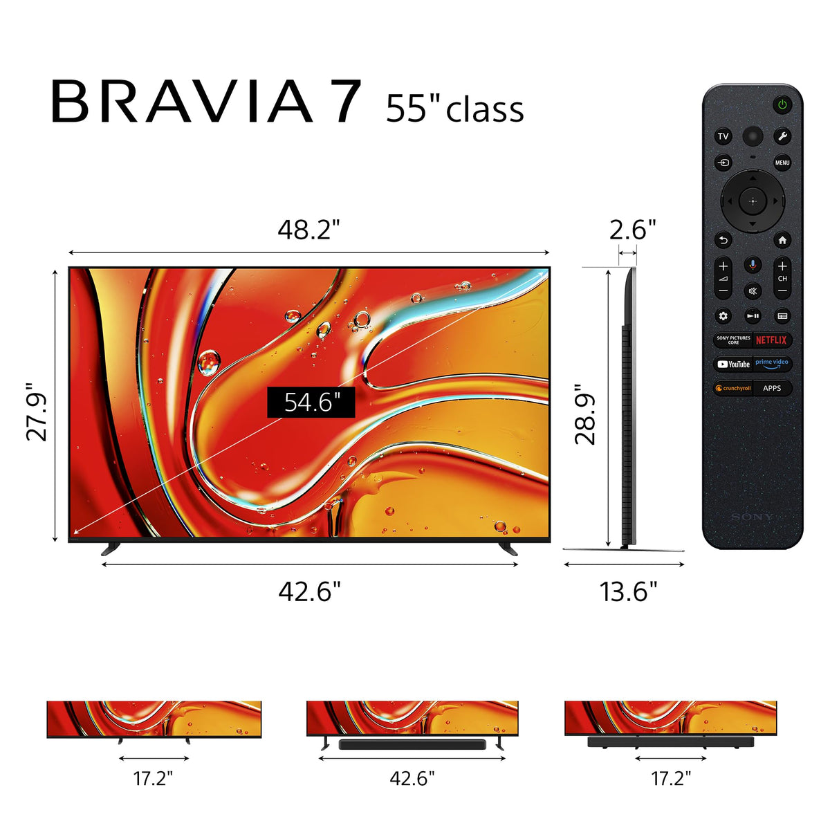 55 Inch Mini LED QLED 4K HDR Smart Google TV N1455