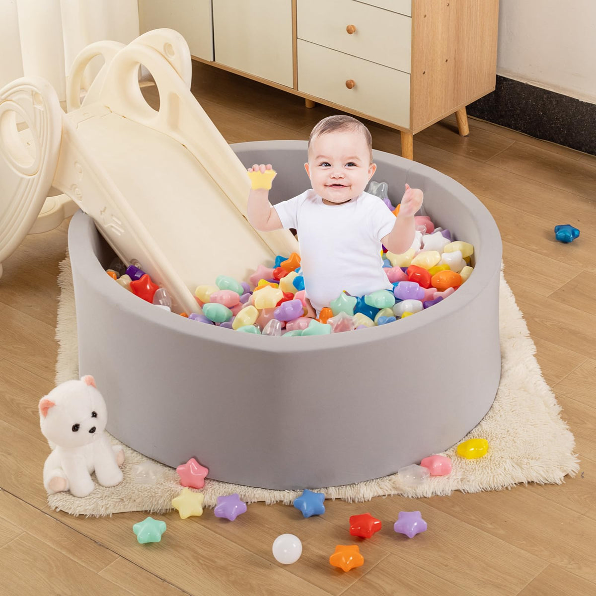 BPA Phthalate Free 2.15" Soft Plastic Play Balls P94291