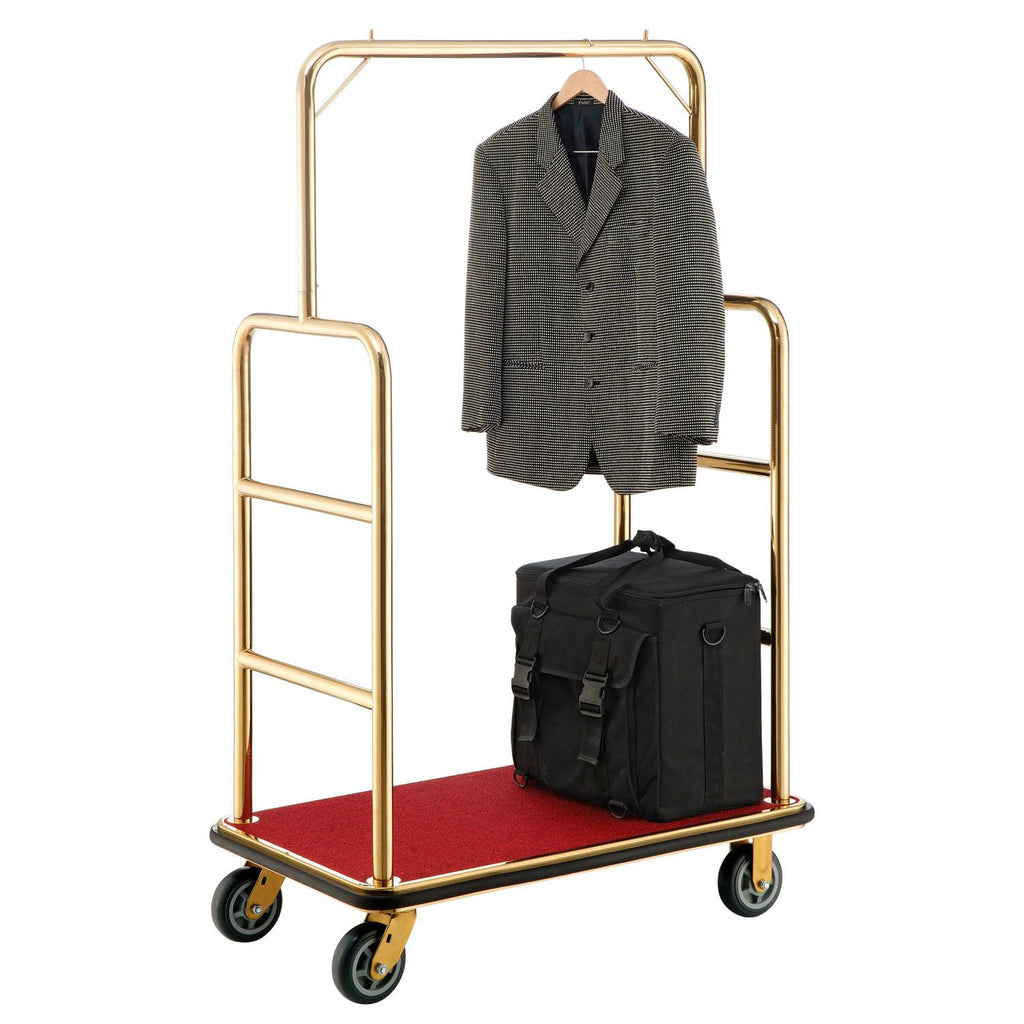 Gold Stainless Steel Bellman Cart Z499