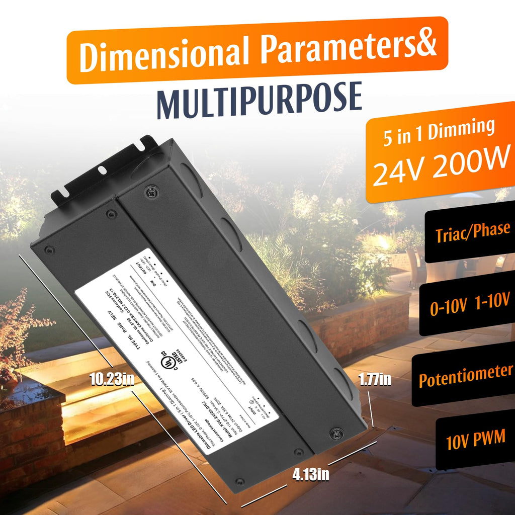 200W Dimmable LED Driver 24V Power Supply Q748991