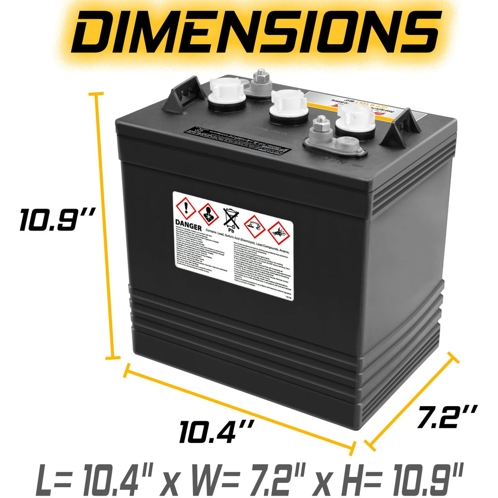 220Ah Deep Cycle Golf Cart Batteries 4-Pack G911