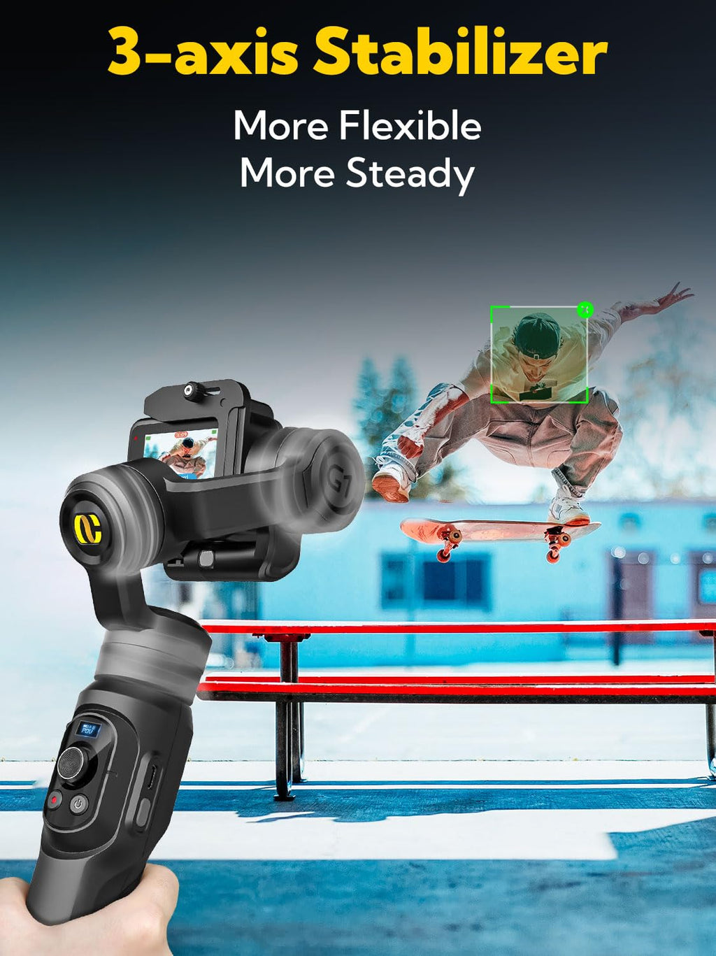 3-axis Handheld Gimbal Stabilizer with Extension Rod Q71442