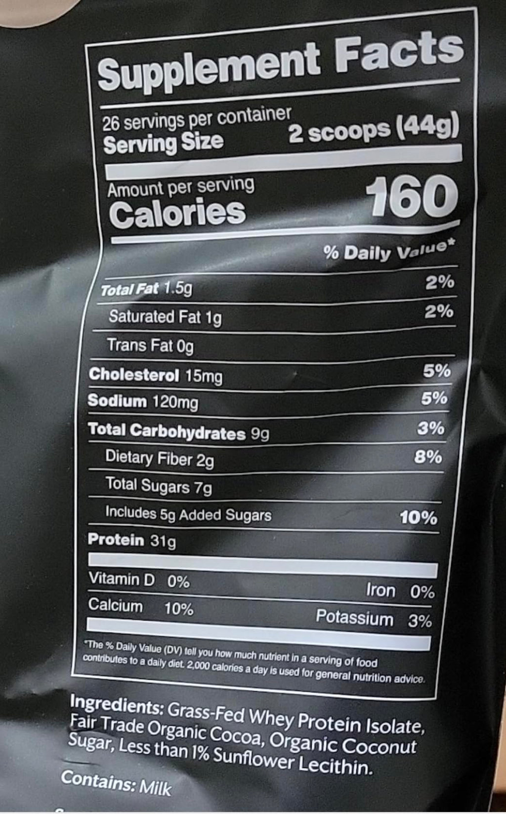 Whey Protein Isolate Powder Chocolate 5lb C579520