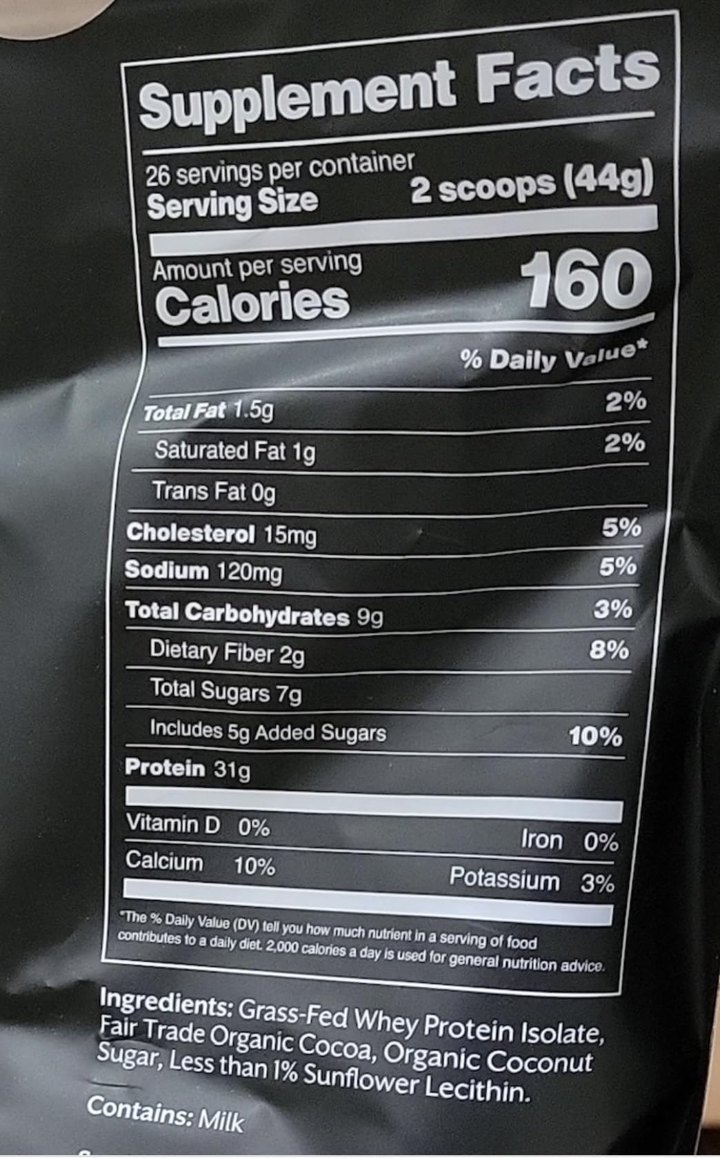 Whey Protein Isolate Powder Chocolate 5lb C579520