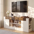 White TV Stand with Storage D22452