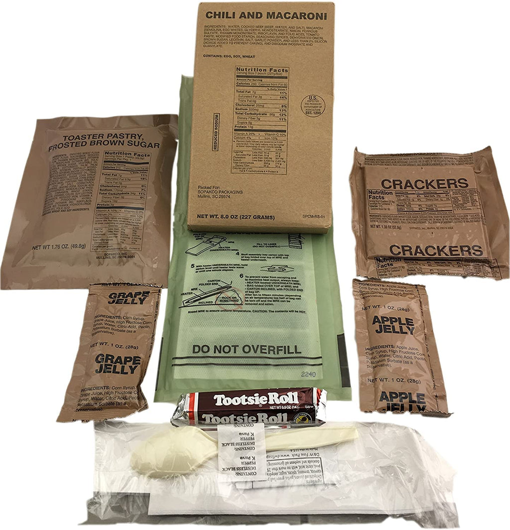 Case of 12 Military MREs B-Menu X372