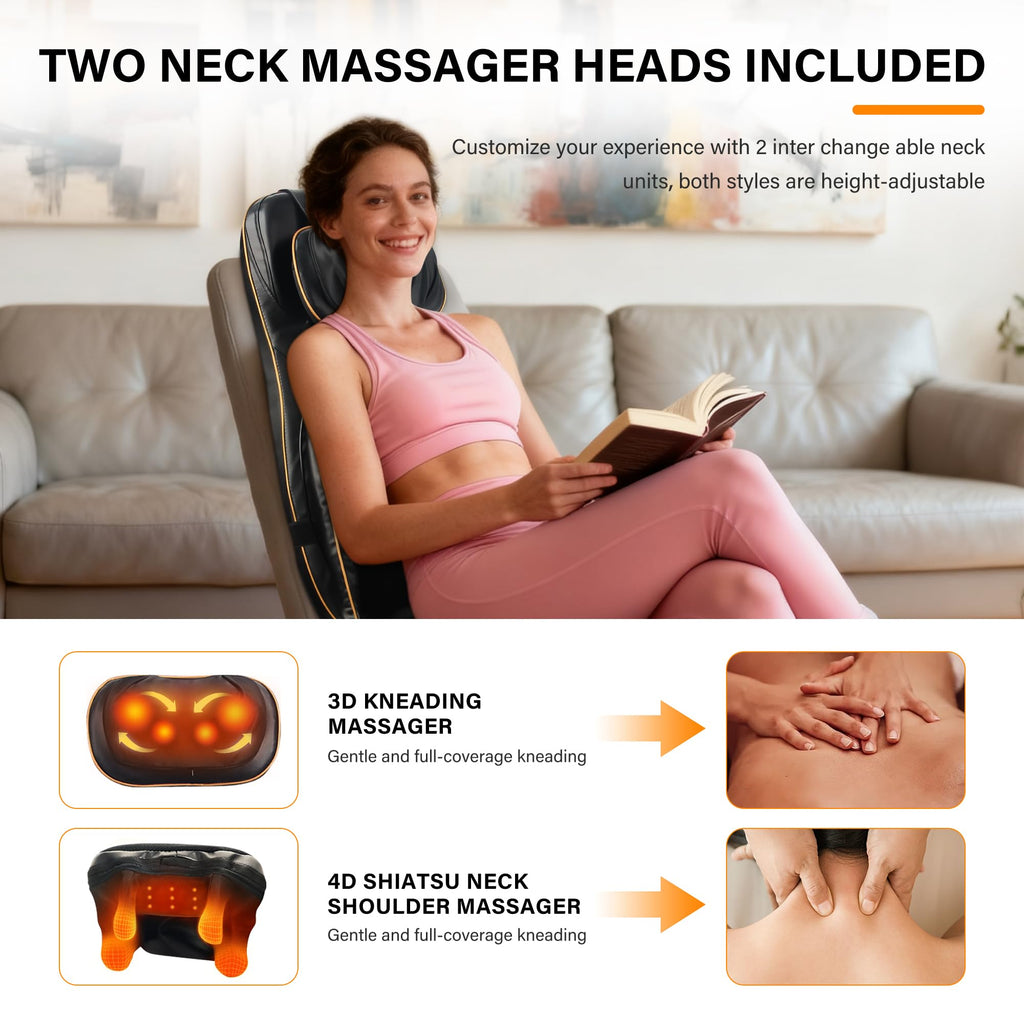Shiatsu Neck and Back Massager with Heat I344