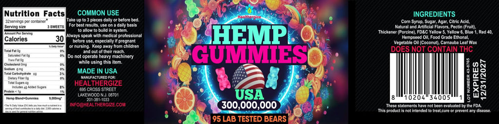 Hemp Gummies 95 Count U681797