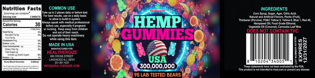 Hemp Gummies 95 Count U681797