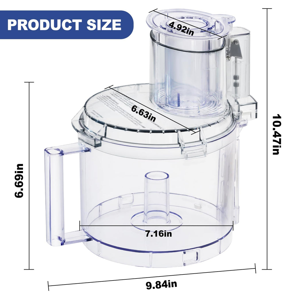 14-cup Food Processor Work Bowl Kit Replacement with Pusher G1794