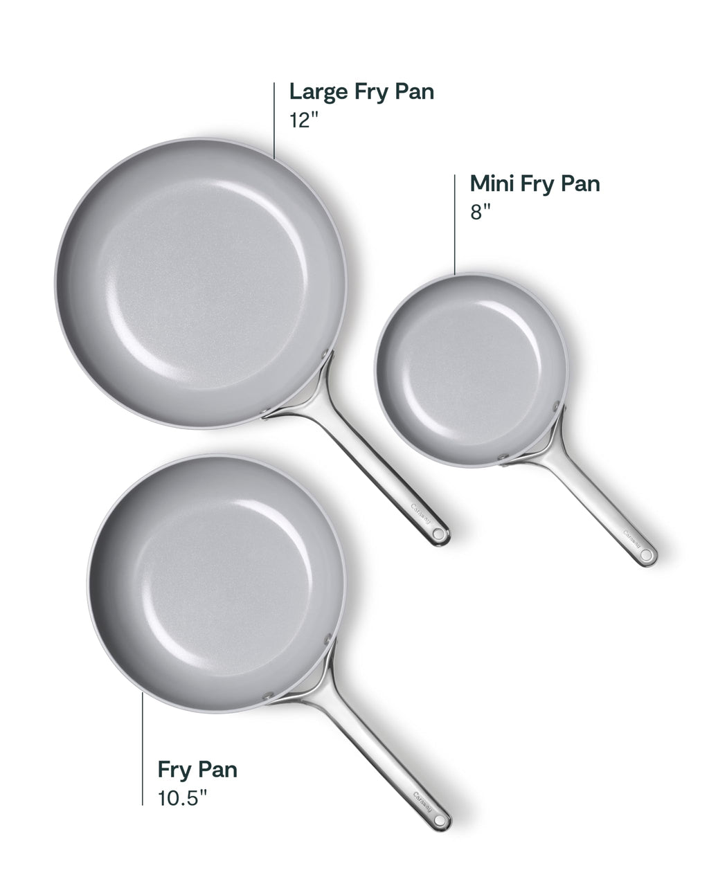 Fry Pan Set with Glass Lids M567
