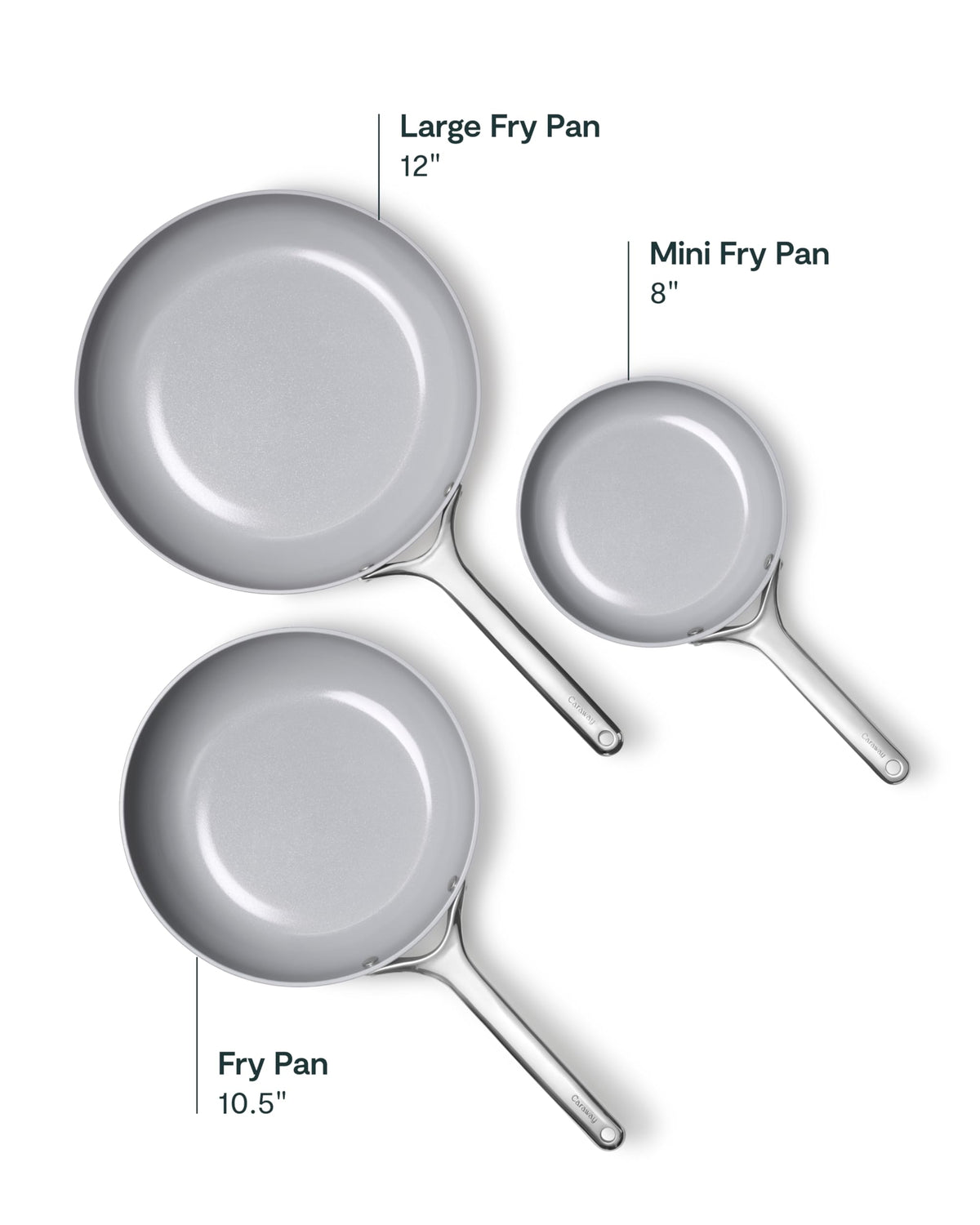 Fry Pan Set with Glass Lids M567
