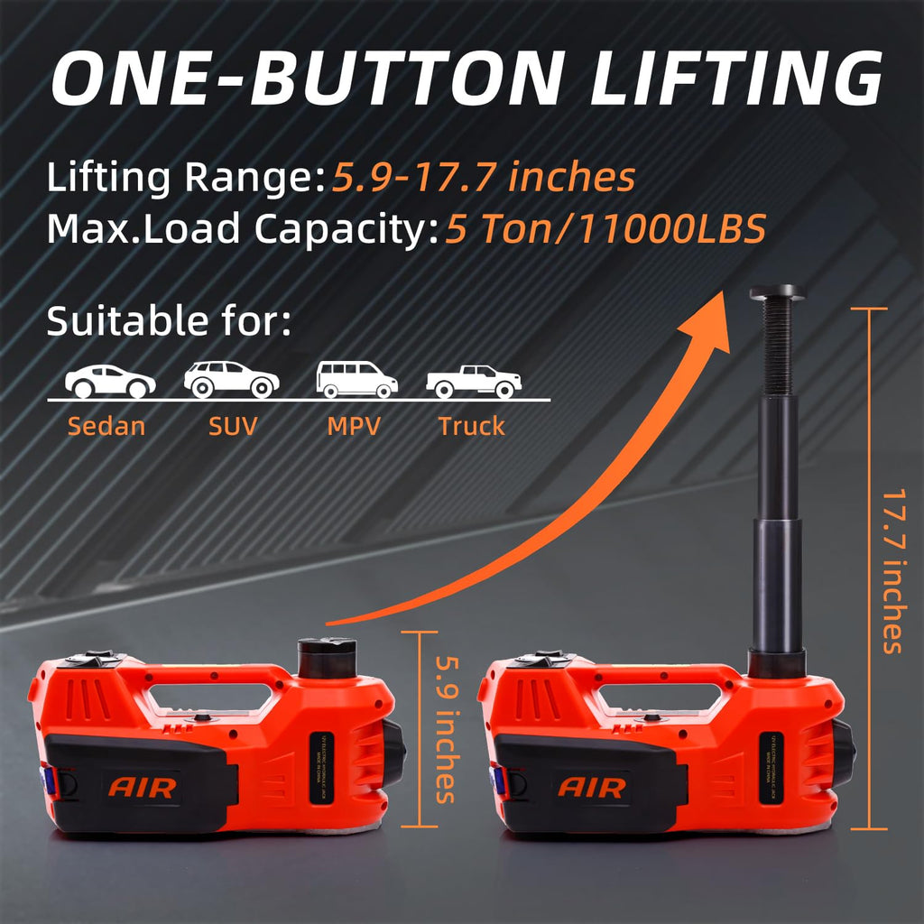 5 Ton 12V Electric Car Jack Kit O5694