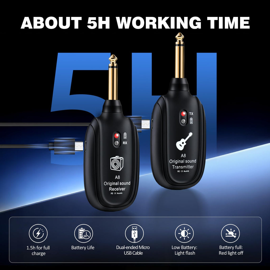 Wireless Guitar System UHF 2 Modes Y20243
