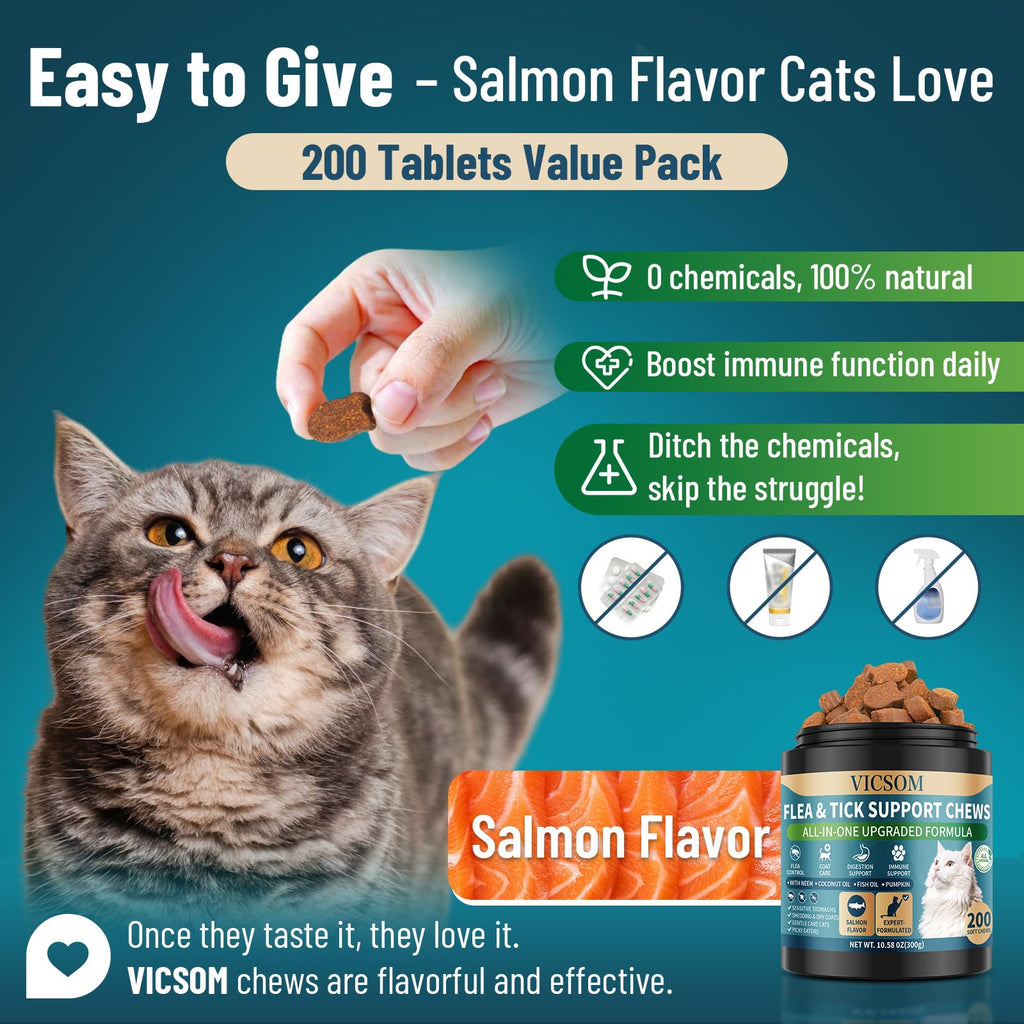 Chewable Flea and Tick Prevention for Dogs & Cats, 400 Treats G964