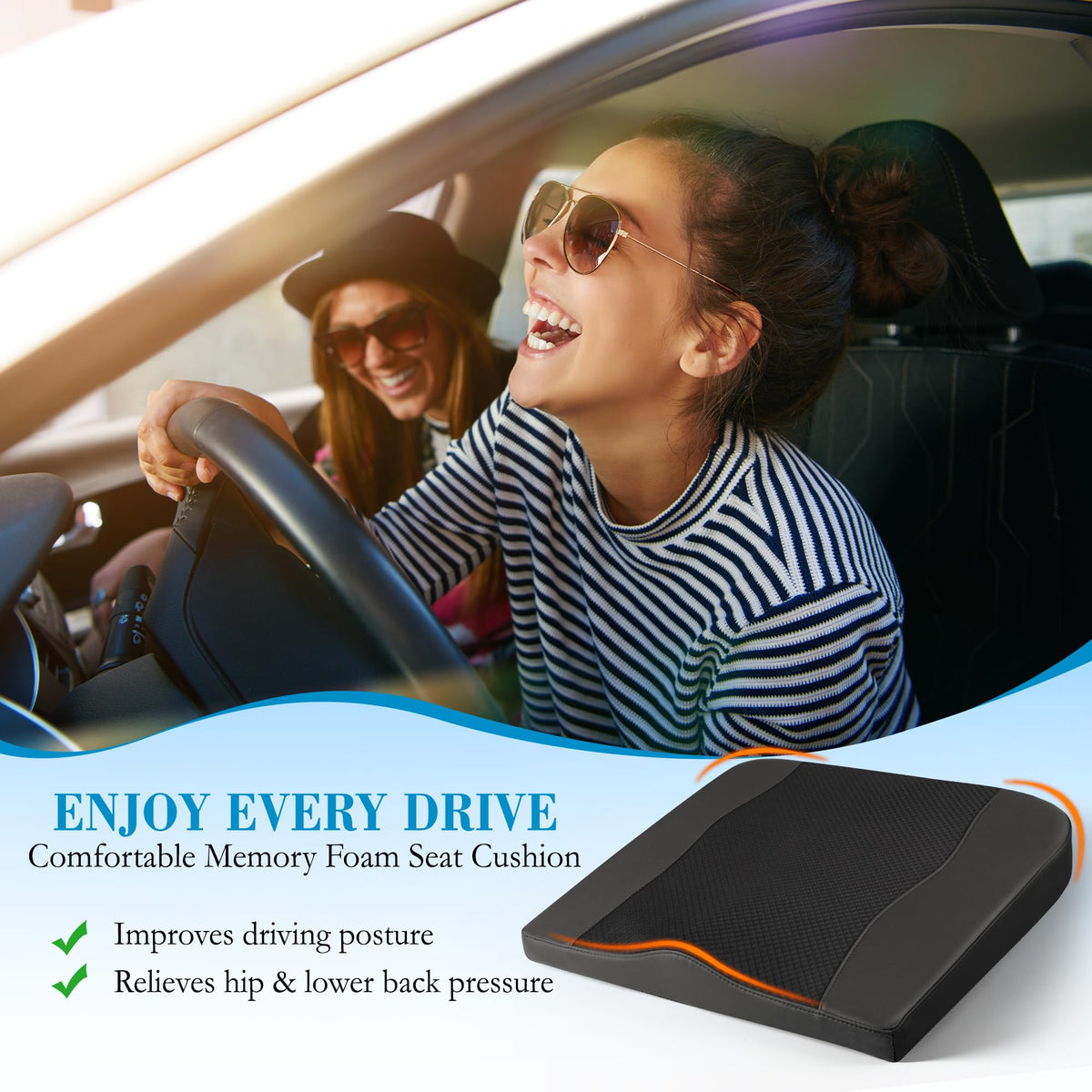 Memory Foam Car Seat Cushion S409227