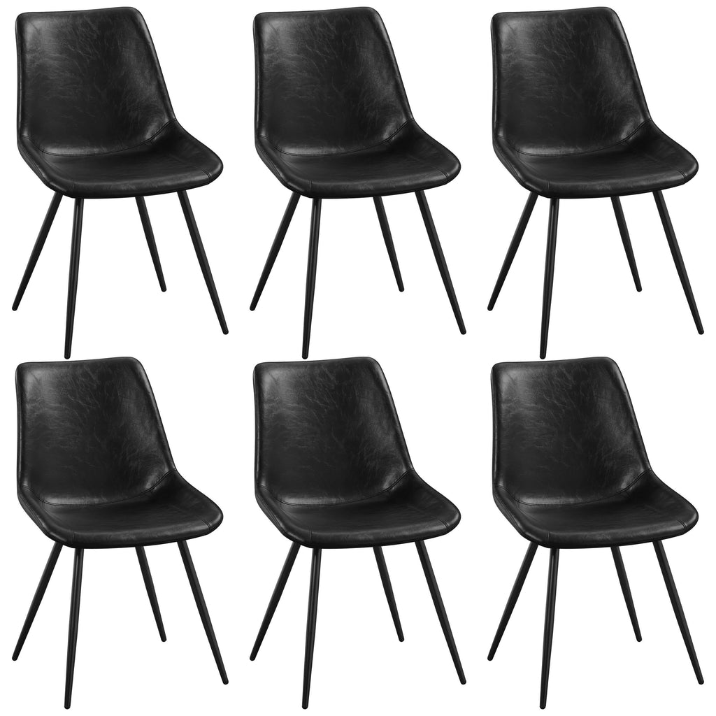 Black Dining Chairs Set of 6 P816266
