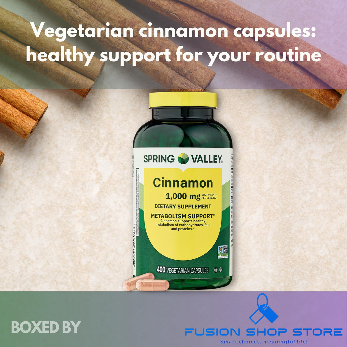 Cinnamon Extract Capsules 400 Count N31876