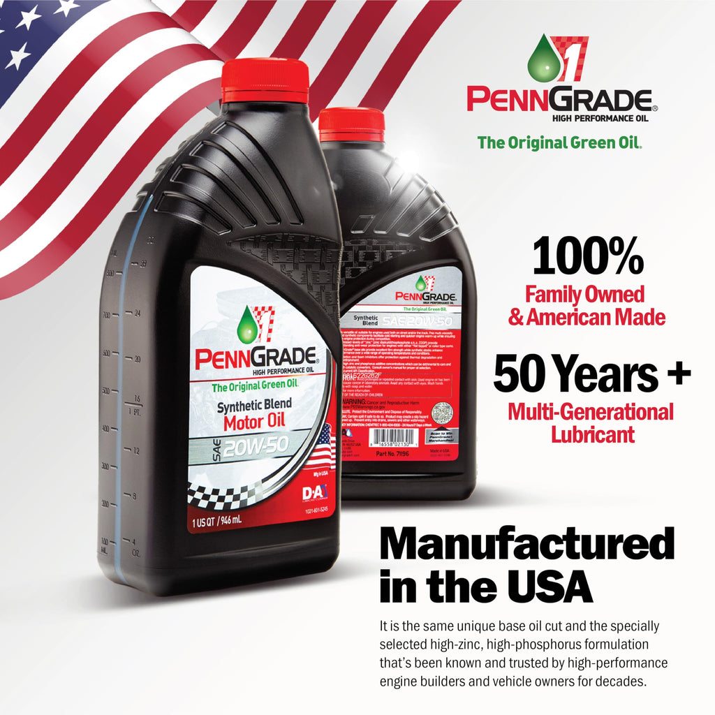 Synthetic Blend High Performance Oil SAE 5W-30 1 Quart 12 Pack H49042