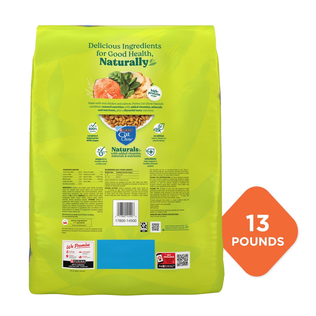 High Protein Dry Cat Food, 13 lb Bags Z560